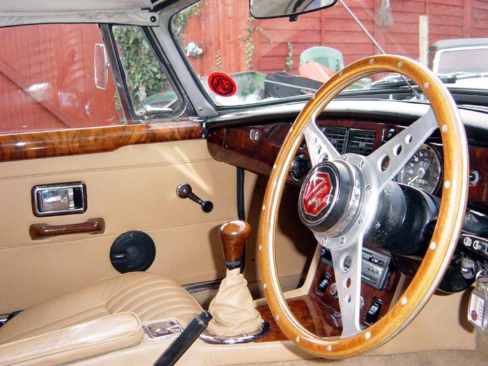 I have recently purchased this excellent 1975 red roadster off Geoffrey Powell (MG approved supplier) Swansea.  I am delighted with it! Geoffrey was so helpful and friendly, he is a true MG ambassador and a credit to the MGOC. The car has wallnut, chome and leather oozing out of every opening!  I owned a GT back in the early 1980s but it was nothing like this!