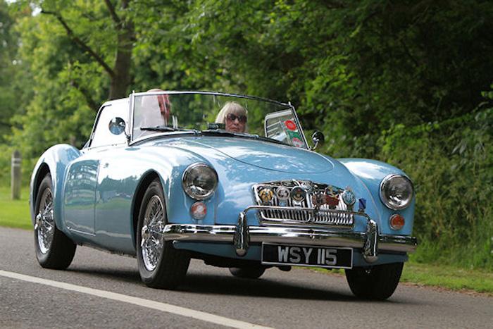 1959 Iris Blue MGA roadster