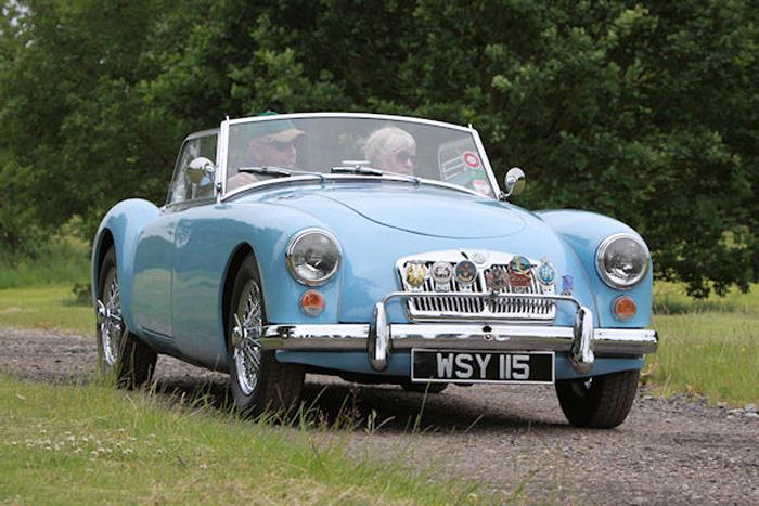 1959 Iris Blue MGA roadster