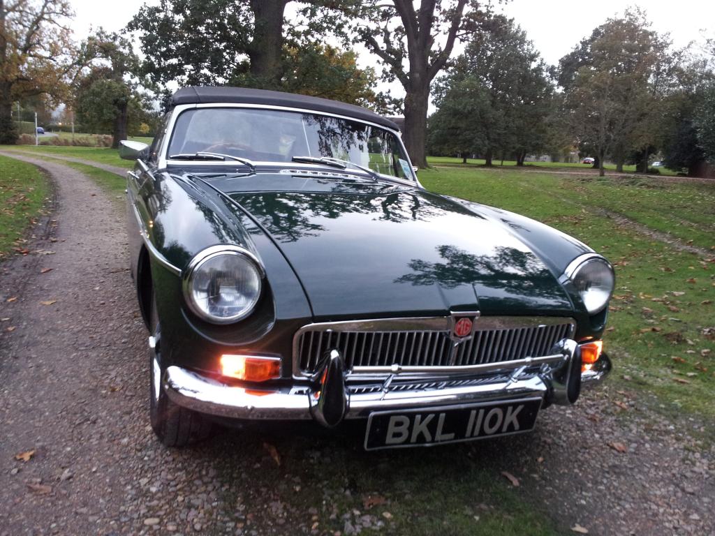 British Racing Green MGB Roadster BKL 110K