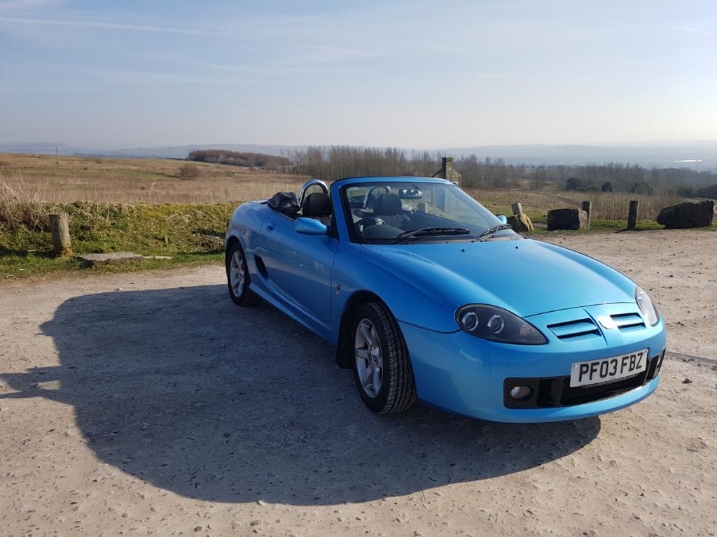 My Tf on the moors above Bolton