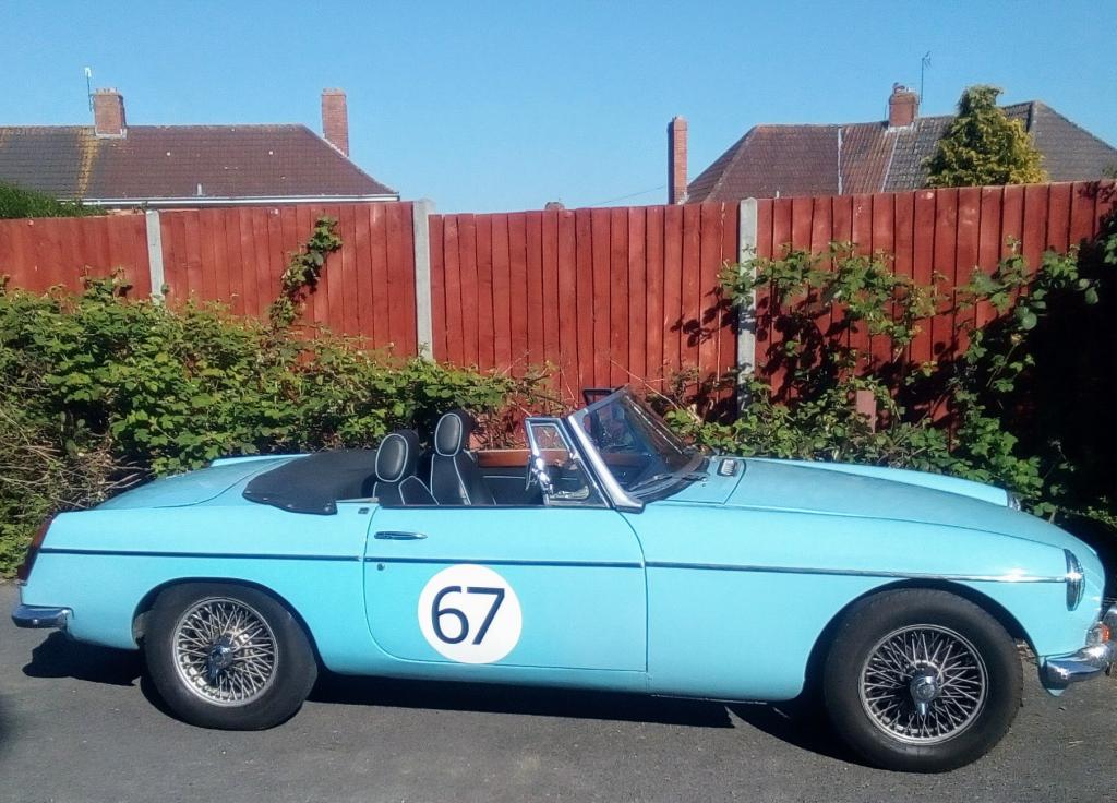 My MGB at my work premises in Bristol