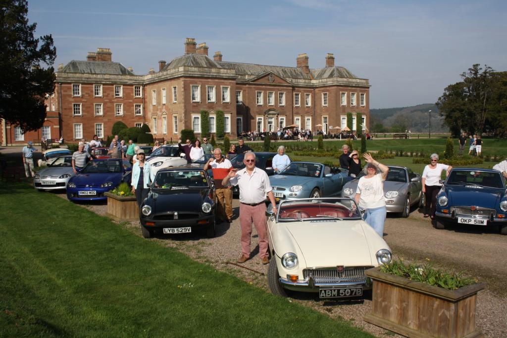 A few of gathered outside for a group shot