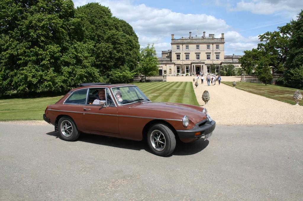 Martini arriving at Somerley House