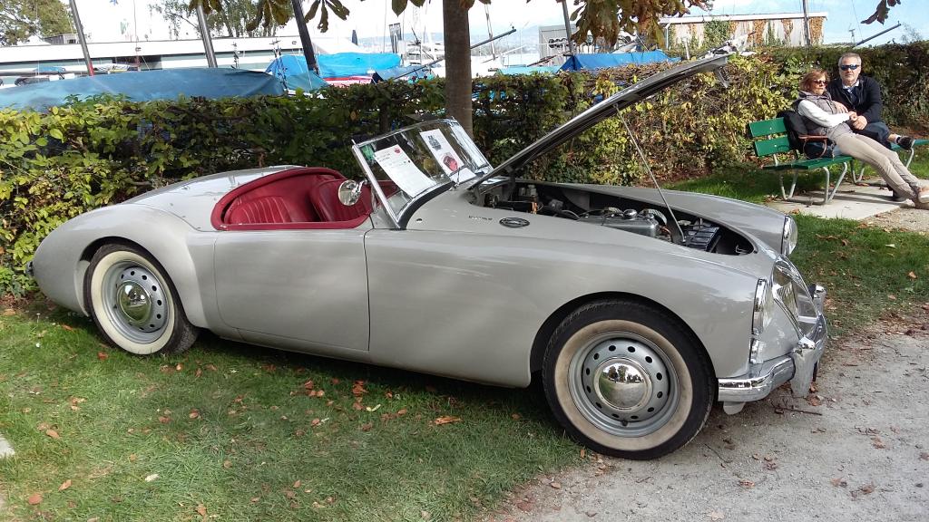 two MGA saw at the british car meeting of Morges (Switzerland)